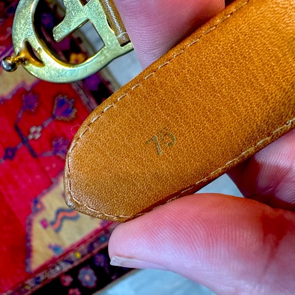 Vintage GUCCI Logo Belt size 75 or 24/0 XS - Picture 14 of 16